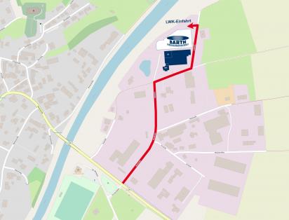 Warenanlieferung - Anfahrt