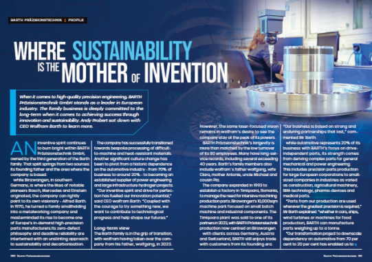Im Interview mit dem internationalen Magazin Inside Sustainability